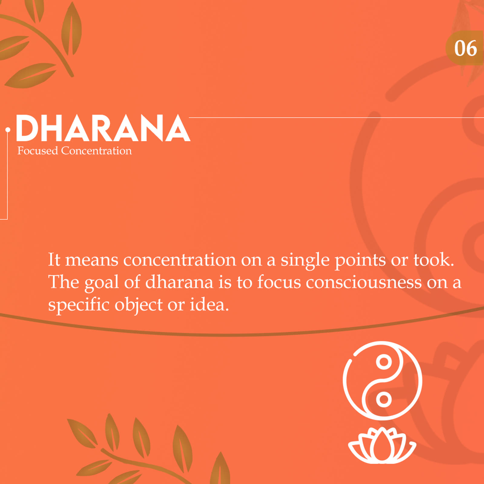 Dharana — concentration
